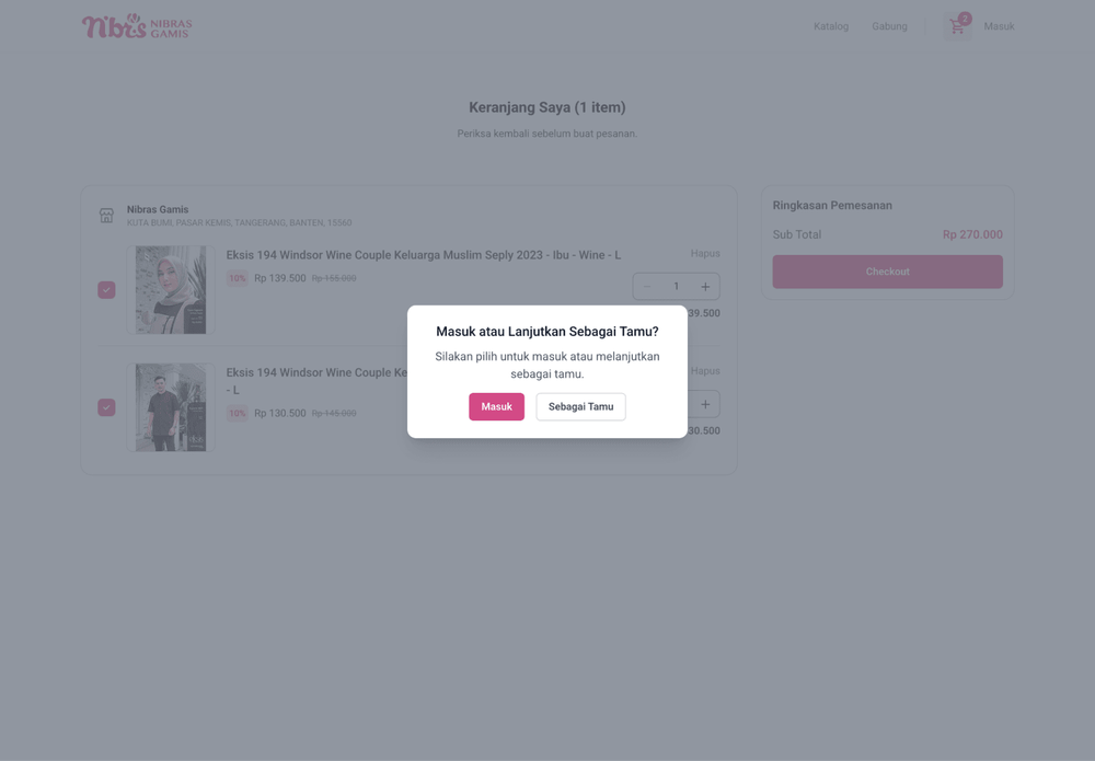 Checkout Options