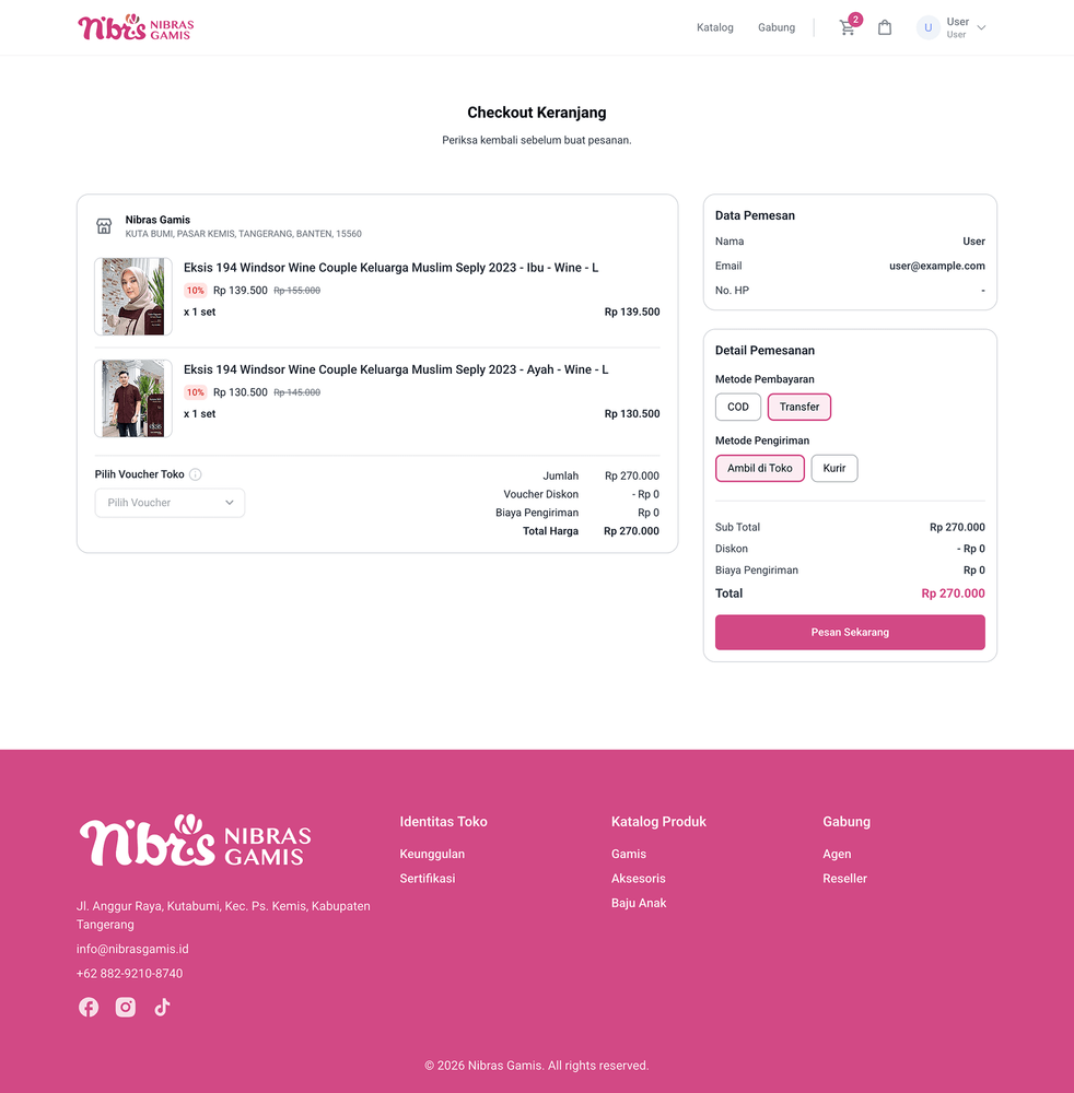 Checkout Page