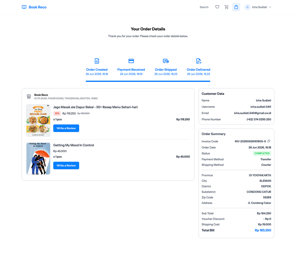 Order Completed