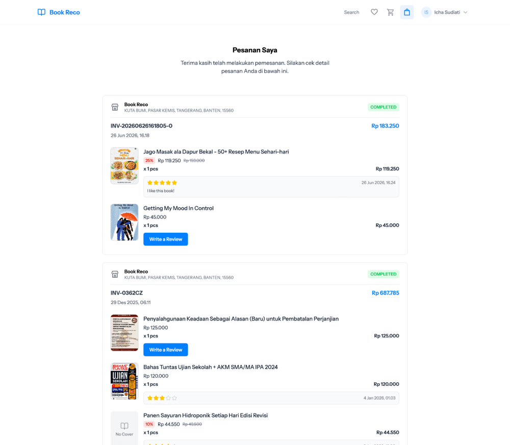 Order History