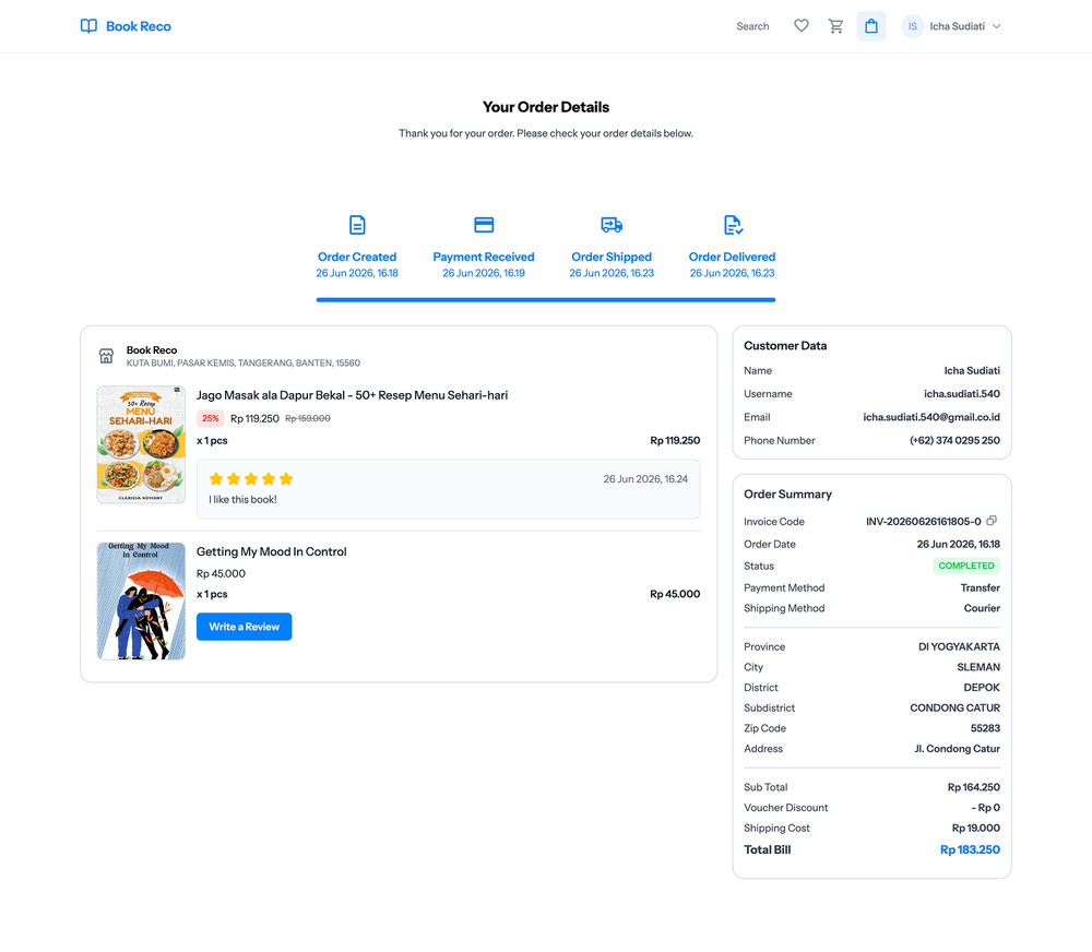 Rating & Review Added