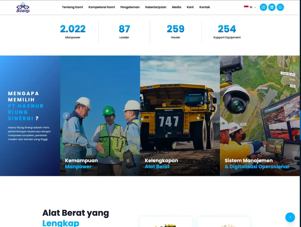 Screenshot HRS - Home Page - Why Choose Us