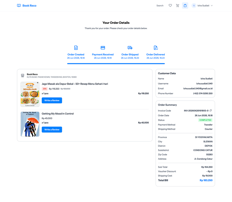 Order Completed