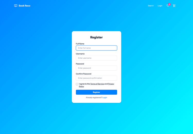 Register Page